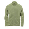 Mens Avalanche Zippered Fleece Jackets Sage Green Heather
